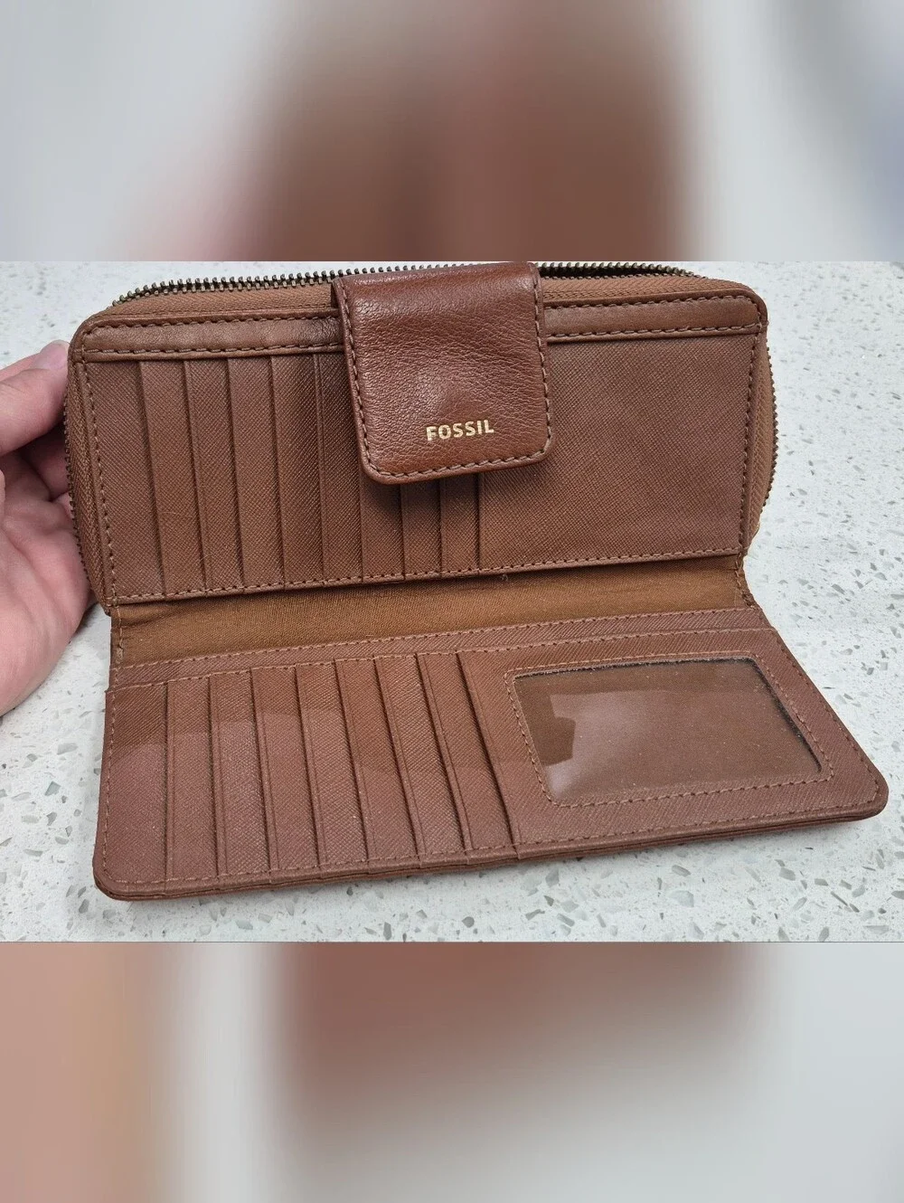 Fossil classic wristlet